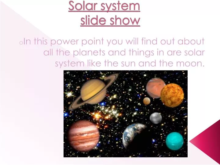 solar system slide show