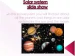 Solar system slide show - slide 1