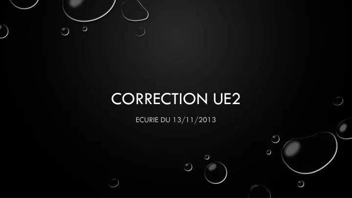 correction ue2