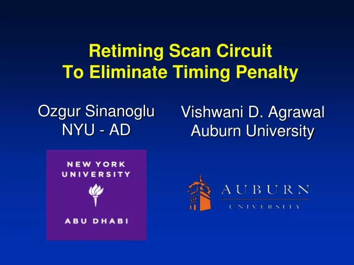 retiming scan circuit to eliminate timing penalty