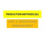 PRODUCTION METHODS (SL)