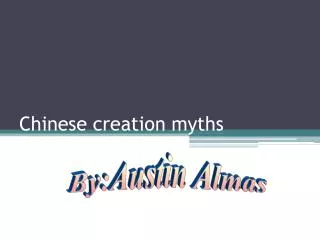 Chinese creation myths