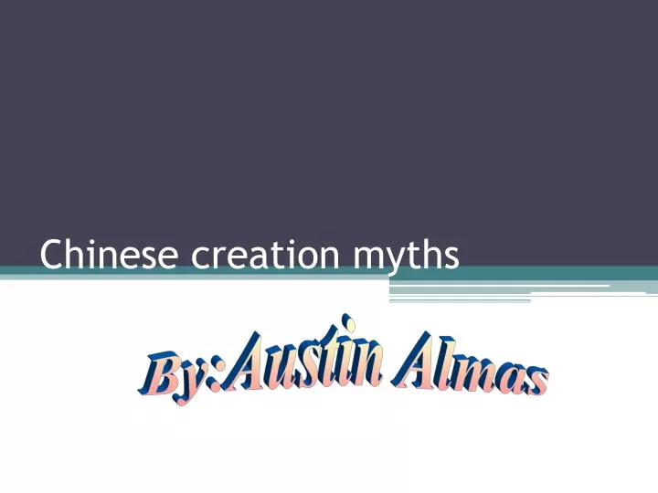 chinese creation myths