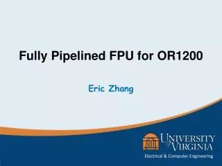 Fully Pipelined FPU for OR1200
