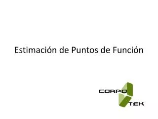 estimaci n de puntos de funci n