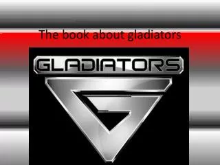 The book about gladiators