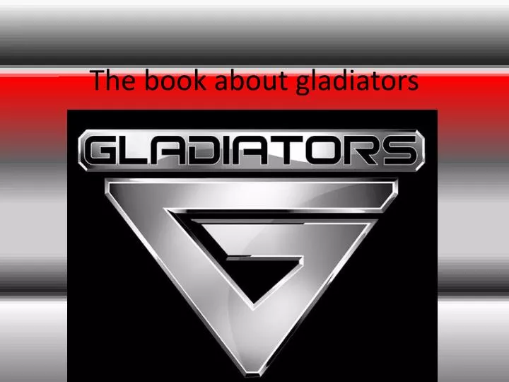 the book about gladiators