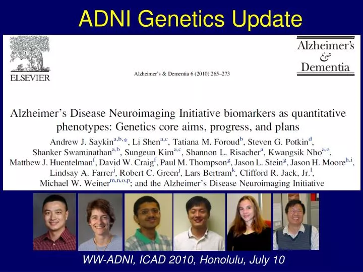 adni genetics update