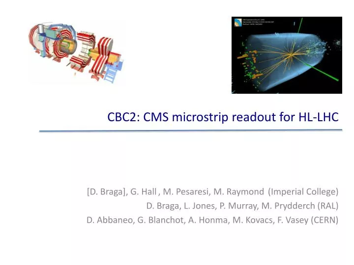 cbc2 cms microstrip readout for hl lhc
