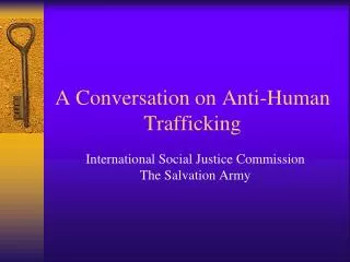 A Conversation on Anti-Human Trafficking