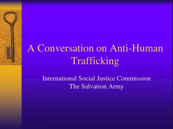 a conversation on anti human trafficking