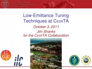 Low-Emittance Tuning Techniques at C ESR TA