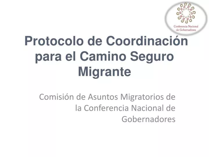 protocolo de coordinaci n para el camino seguro migrante