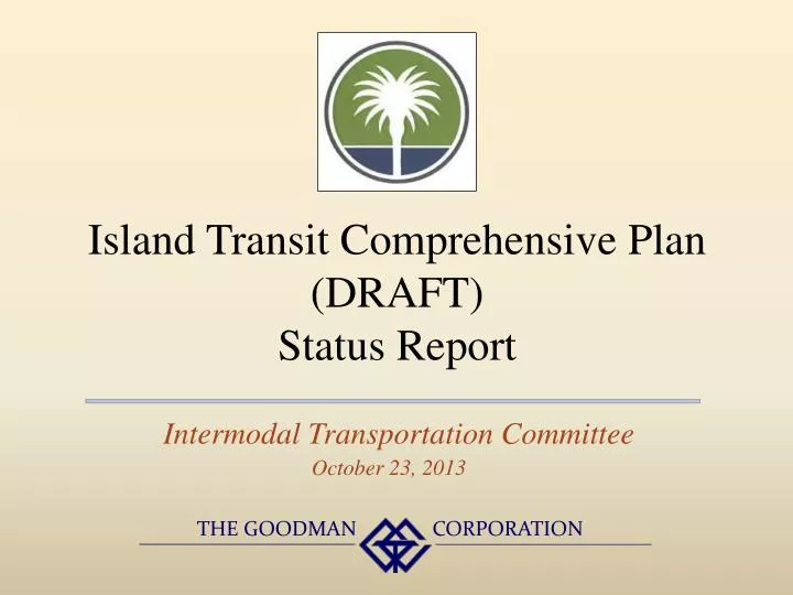 island transit comprehensive plan draft status report