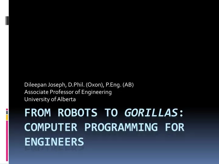 dileepan joseph d phil oxon p eng ab associate professor of engineering university of alberta
