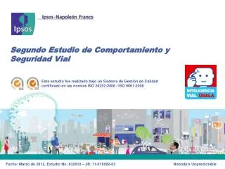 segundo estudio de comportamiento y seguridad vial