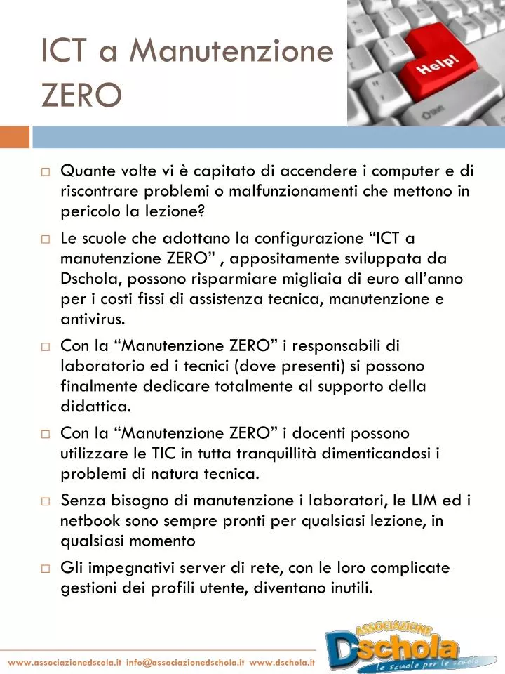 ict a manutenzione zero