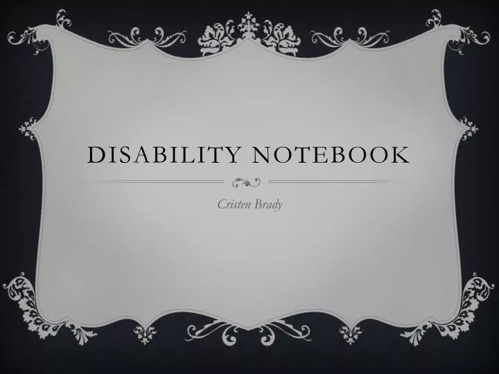 disability notebook