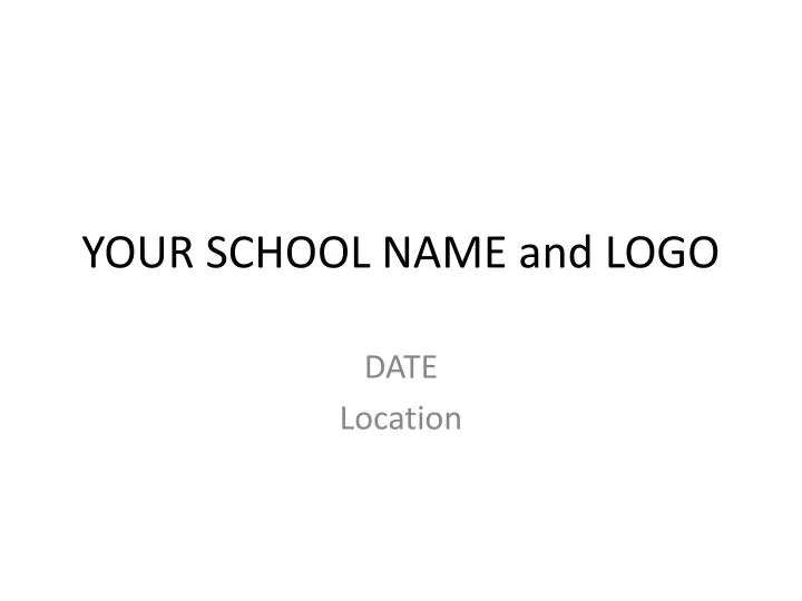 your school name and logo