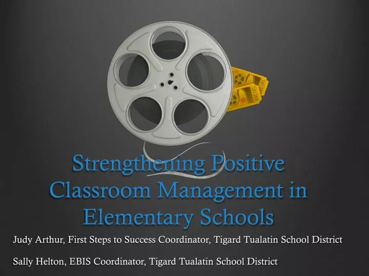 strengthening positive classroom management in elementary schools