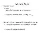 Muscle Tone - slide 1