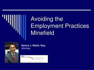 Avoiding the Employment Practices Minefield