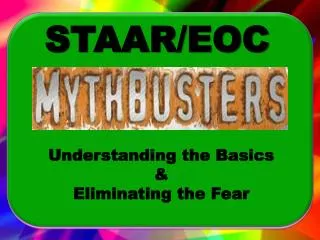 Understanding the Basics &amp; Eliminating the Fear