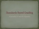 Standards Based Grading - slide 1