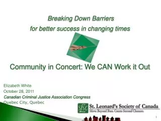 Breaking Down Barriers for better success in changing times