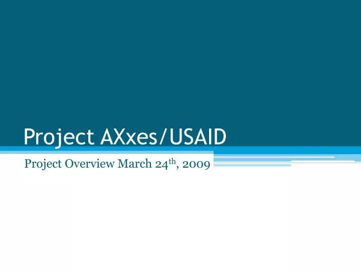 project axxes usaid