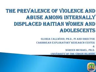 The Prevalence of Violence and Abuse Among Internally Displaced Haitian Women and Adolescents