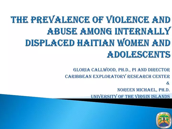 the prevalence of violence and abuse among internally displaced haitian women and adolescents