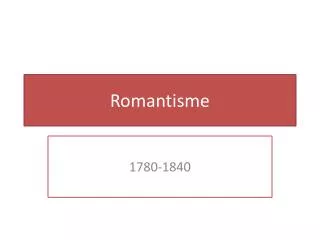 romantisme