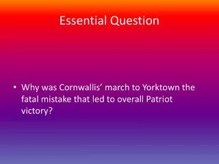 Essential Question