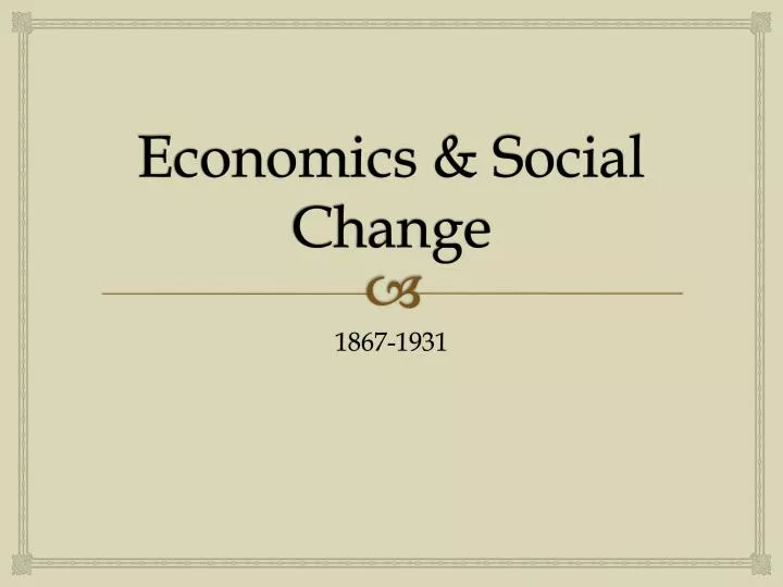 economics social change