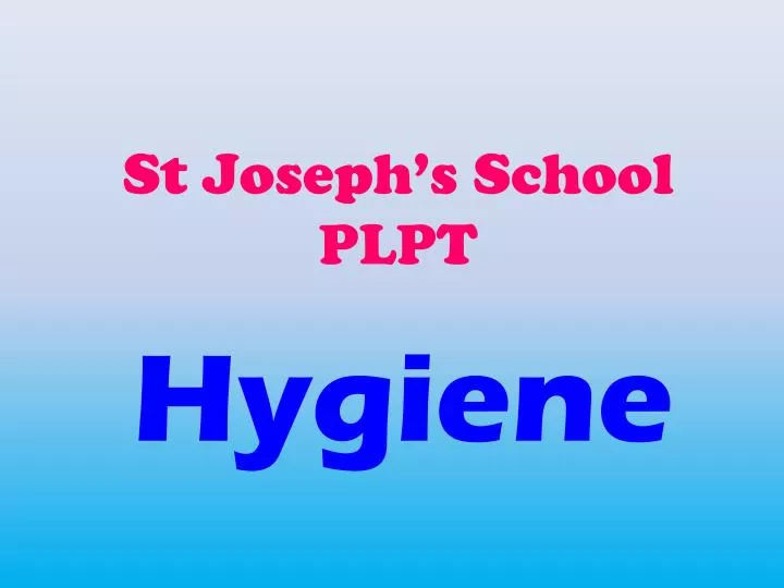 st joseph s school plpt