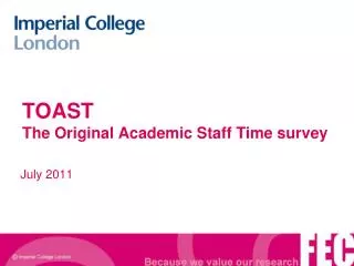 TOAST The Original Academic Staff Time survey