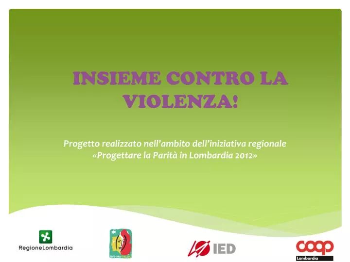 insieme contro la violenza