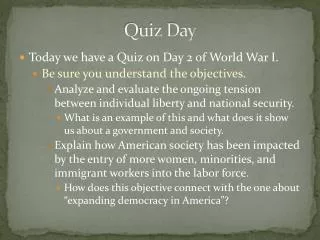 Quiz Day