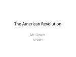 The American Revolution - slide 1
