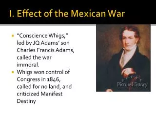 I. Effect of the Mexican War