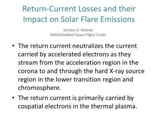 Return-Current Losses and their Impact on Solar Flare Emissions