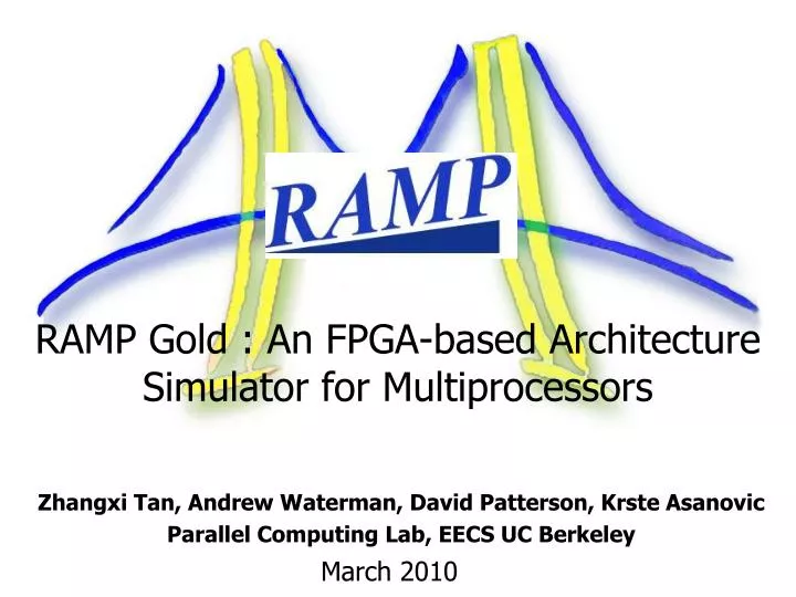 ramp gold an fpga based architecture simulator for multiprocessors