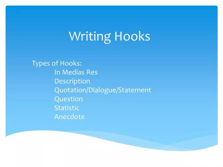 writing hooks