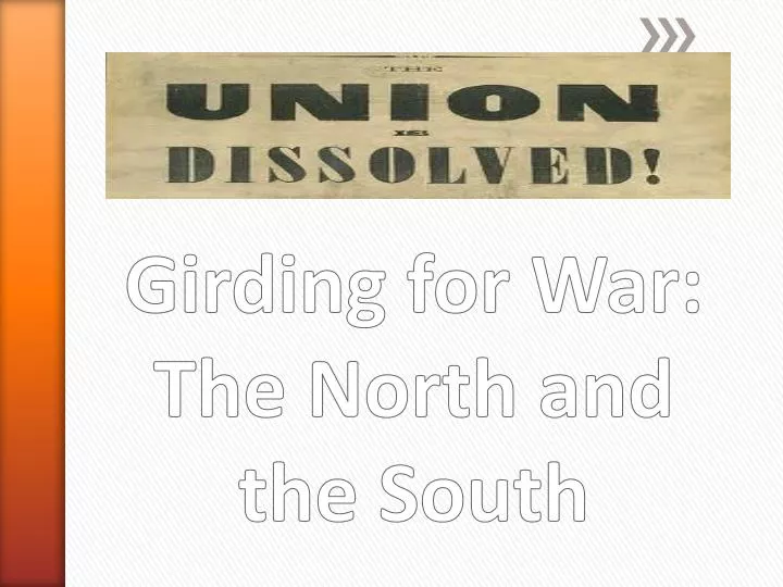 girding for war the north and the south