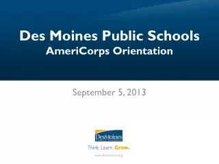 Des Moines Public Schools AmeriCorps Orientation