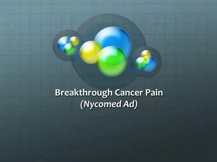 breakthrough cancer pain nycomed ad