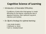 aspects of cognitive learning