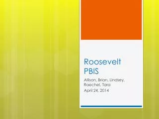 Roosevelt PBIS