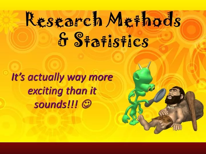 research methods statistics